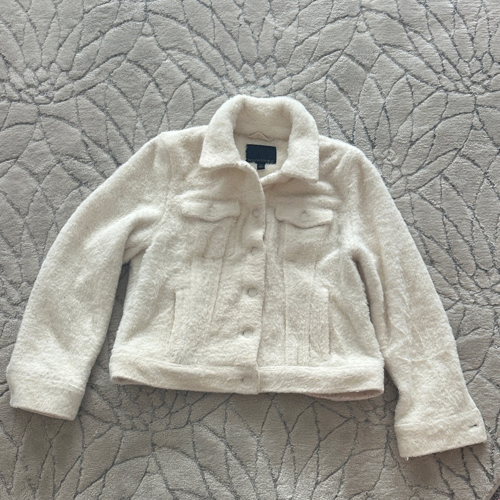 Banana Republic Women's Off-White Jean Jacket
